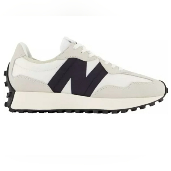 New Balance Women's 327 Shoes Size 7 and 7.5  SEA SALT/WHITE/BLACK! - Picture 3 of 7